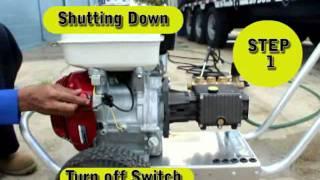 howto use honda GX390 pressure washer.wmv