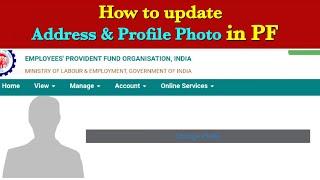 How to Update Address & Profile Photo in PF || LSB Tech || Tamil
