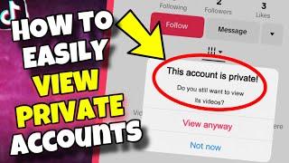 (NEW TRICK) How To Quickly View Private TikTok Account WITHOUT Following - Proof! (No Survey)