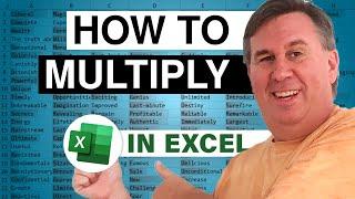 Excel - How To Multiply In Excel (Eight Different Examples) - Episode 2584