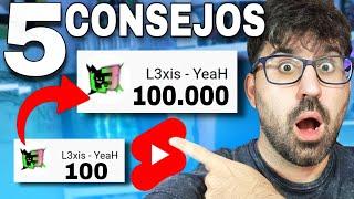 ¡5 Consejos Gratis! Como Crecer en Youtube 2022 con #shorts  - L3xis