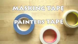 Masking Tape and Watercolor Tips