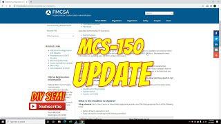 Step-by-Step Guide: Filing Your MCS-150 Biennial Update on the FMCSA Portal