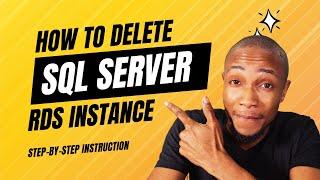 How to delete RDS Instance