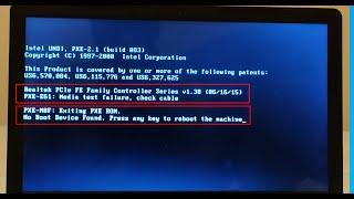 How to FIX PXE E61 Media Test Failure | PXE MOF Existing - No boot Device Errors | Dell Inspiron5566