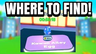 Where To Find The Secret Kawaii Alley Egg! - Pet Simulator X - Kawaii World