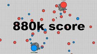 Diep.io : 880k score with spreadshot (glass cannon build)