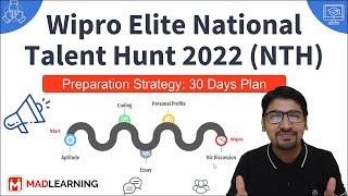 Wipro Elite NTH 2022 Preparation Strategy - 30 Days Plan | Crack Wipro NTH Exam in First Attempt