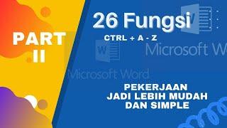 NEW | Fungsi Kombinasi CTRL A Sampai Z pada Microsoft Word PART 2