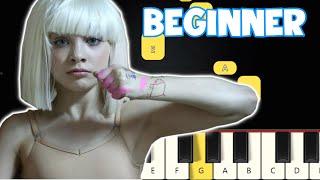 Chandelier - Sia | Beginner Piano Tutorial | Easy Piano