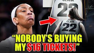 A’Ja Wilson FURIOUS At UNSOLD $16 Jersey Retirement Tickets & Caitlin Clark Tickets Almost SOLD OUT!