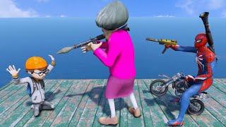 Scary Teacher 3D - Miss'T Stole Nick's Motobike - Game Animation