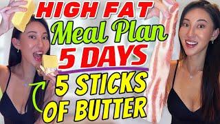 5-Day CHEAP HIGH FAT Carnivore Meal Plan | How to eat 1 stick of butter a day w/out nausea +diarrhea