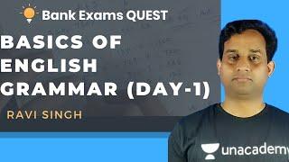 Basics of English Grammar (Day- 1) | English | Bank Exams Quest|  Ravi Singh