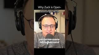 Why Zuck is Open sourcing Llama  #technology #ai