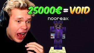 Nooreax springt wegen 25000€ DONATION-GOAL in den Void...  (Alles Weg)