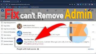 How to fix can't Remove Admin from Page | How to delete Admin from Facebook Page @iLearn4Free.