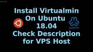 Install Virtualmin on Ubuntu 18.04
