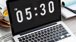 How to Add Flipclock on Windows 11_10 & Mac | Flipclock ScreenSaver.