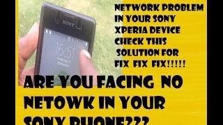 SONY XPERIA E3 NETWORK PROBLEM (FIX!!!)