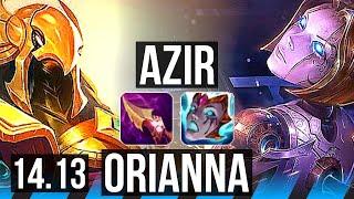 AZIR vs ORIANNA (MID) | Rank 9 Azir, 7/2/5 | EUW Challenger | 14.13