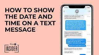 How to See the Date & Time on iPhone Text Messages (iOS 16 Update)