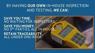 Save time and money with Langley Alloys’ in-house inspection and testing.