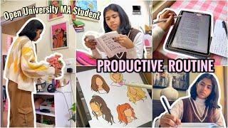 A Day In The Life Of An Open University MA Student  Productive + Fun #productive #study #college