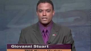 GiOVANNi STUART ~ ZNS TV-13 NEWS LIVE @ 5