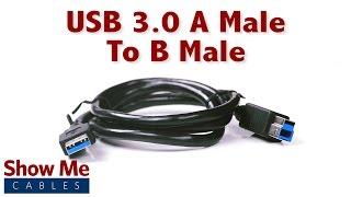 High Speed USB 3.0 A Male to B Male Cable