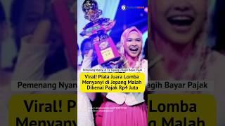 Viral! Piala Juara Lomba Menyanyi di Jepang Malah Dikenai Pajak  Rp4 Juta