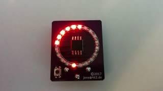 ATTiny45 charlieplexed LED circle