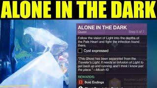 Destiny 2 Alone in the dark quest walkthrough | follow the vision of light into the depths