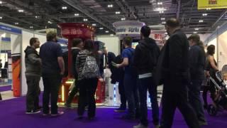 ProGames booth at EAG 2017 - playing the most unique amusement machines