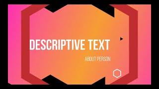 Descriptive Text About Person