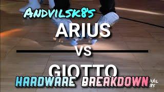 [Season 2] Andvilsk8s | Roller Skating | Arius vs Giotto Plate | Hardware Breakdown