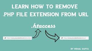 Learn how to remove .php file extension from URL