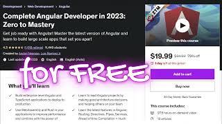 Complete Angular Developer in 2023: Zero to Mastery - Andrei Neagoie