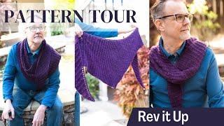 Easy Unisex Shawl Knitting Pattern that is Perfectly Reversible