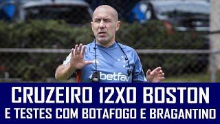 NOTÍCIAS DO CRUZEIRO: GOLEADA DE 12X0, SORTEIO DA CAMISA E TESTES COM BOTAFOGO E BRAGANTINO