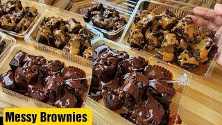 ‼️New business idea‼️Messy Brownies | Brownie bites| Chocolate Fudge Brownie| Bake N Roll