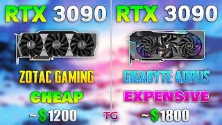 Cheapest RTX 3090 vs Most Expensive RTX 3090 - is it Worth Paying More?