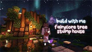 Minecraft Aesthetic Fairycore Stump House |  Minecraft Java 1.17.1 