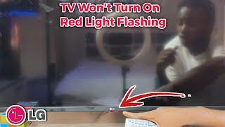 LG TV Won't Turn On Red Light Flashes - How to Fix