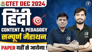 CTET DEC 2024 | सम्पूर्ण Hindi Marathon Class for Ctet Paper 1 & 2 | By TET Mantra |