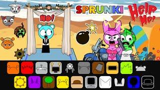  Making INCREDIBOX SPRUNKI  Game Book  ( Sky and Vineria's wedding ) | Incredibox Sprunki | DIY