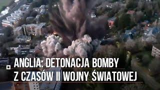 Detonacja ogromnej bomby z czasów II Wojny Światowej w brytyjskim Exeter