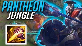 CHALLENGER PANTHEON JUNGLE BEST BUILD - HOW TO SNOWBALL IN WILD RIFT
