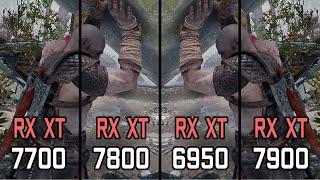 RX 7700 XT vs RX 7800 XT vs RX 6950 XT vs RX 7900 XT - Test at 1080p 1440p 2160p resolutions
