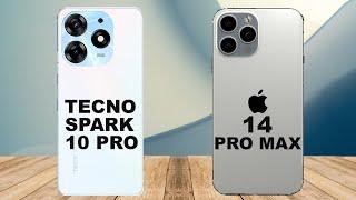 Tecno spark 10 pro vs iphone 14 pro max - Full comparison!